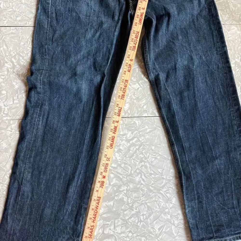 Y2K Levi's 501xx Jeans 35” slubby denim button fly dark wash